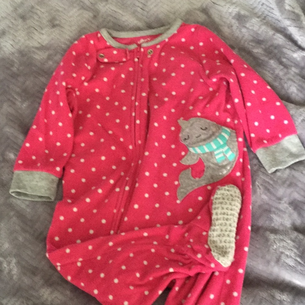 Fleece footie pajamas!